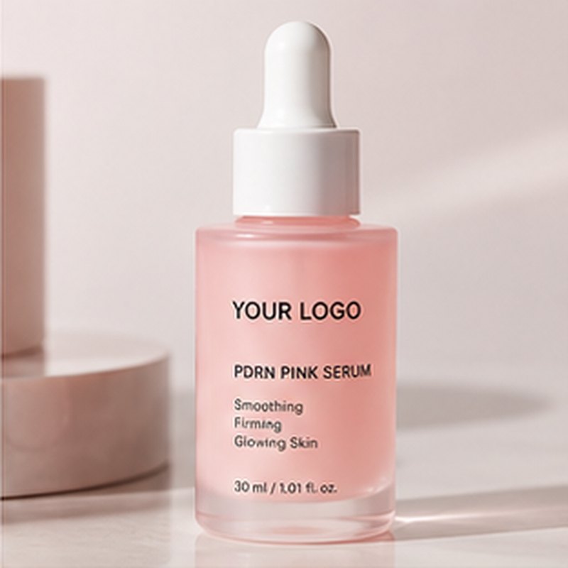 PDRN serum concept mockup with placeholder logo